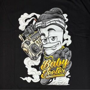 New No Tag Baby Jeeters TShirt | 420 Streetwear Brand | LG Black